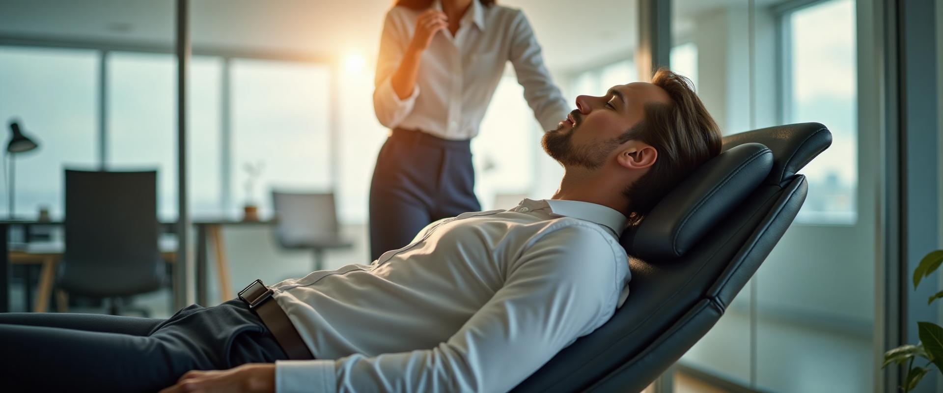 Corporate chair massage in the workplace